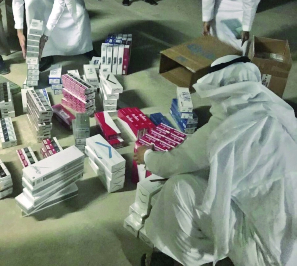 أثناء حصر المضبوطات                                                                                                                        (مكة)