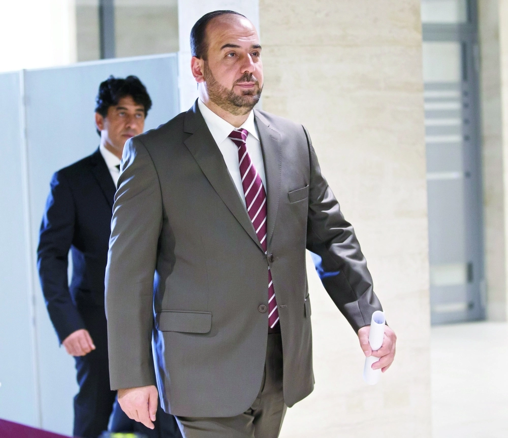 نصر الحريري رئيس الهيئة العليا للمفاوضات في جنيف (إ ب أ)