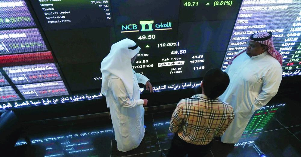 






متداولون بجانب شاشة عرض الأسعار                          (مكة)