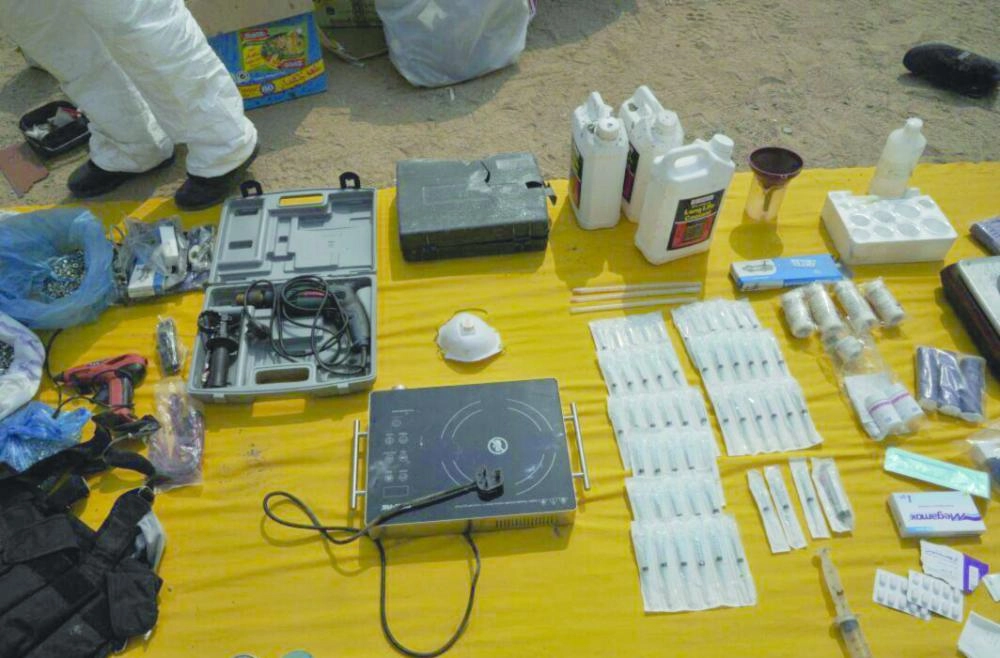 
من مضبوطات استراحة الحرازات بجدة  (مكة )