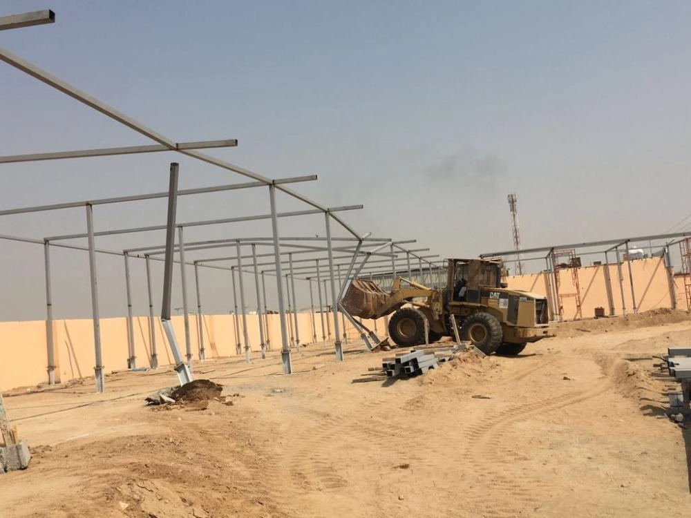 أثناء إزالة التعديات على أراض بجدة (مكة)