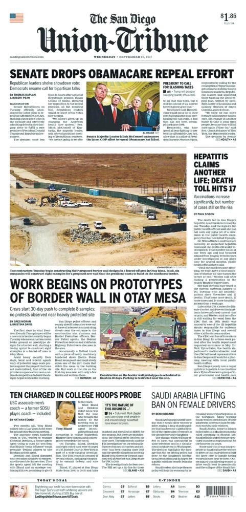 THE SAN DIEGO UNION-TRIBUNE
