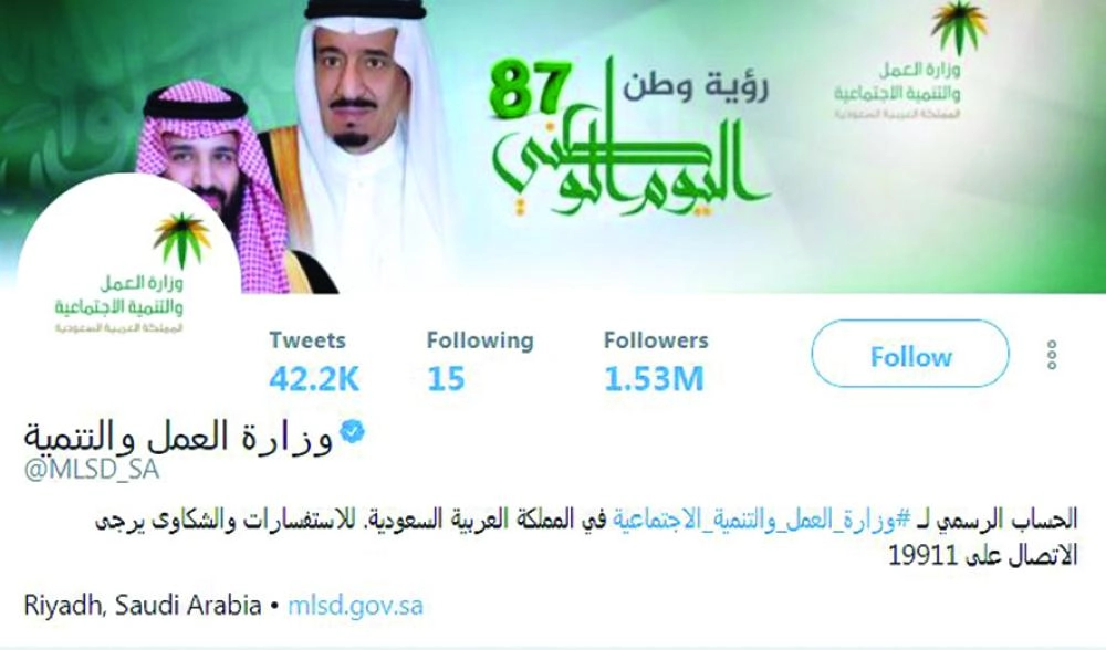 وزارة العمل والتنمية الاجتماعية