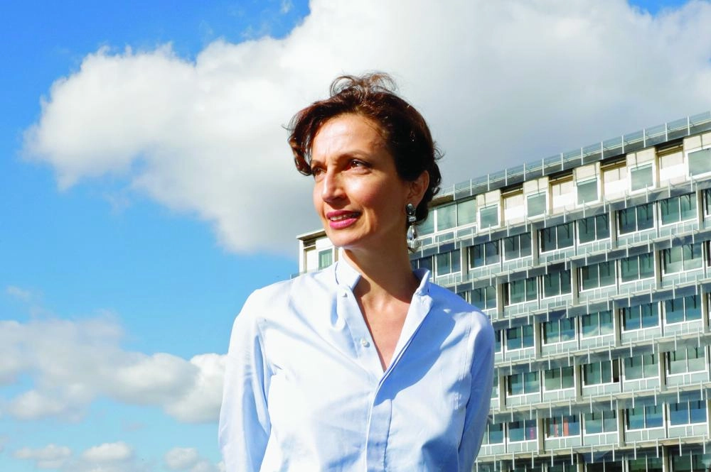 Audrey Azoulay, France's candidate for the position of Director-General of the United Nations Educational, Scientific and Cultural Organization (UNESCO), poses outside the UNESCO headquarters in Paris, France, October 13, 2017. REUTERS/Philippe Wojazer