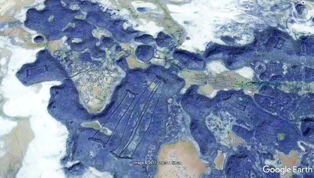 






صورة من الأقمار الصناعية للموقع                                             (Live Science)