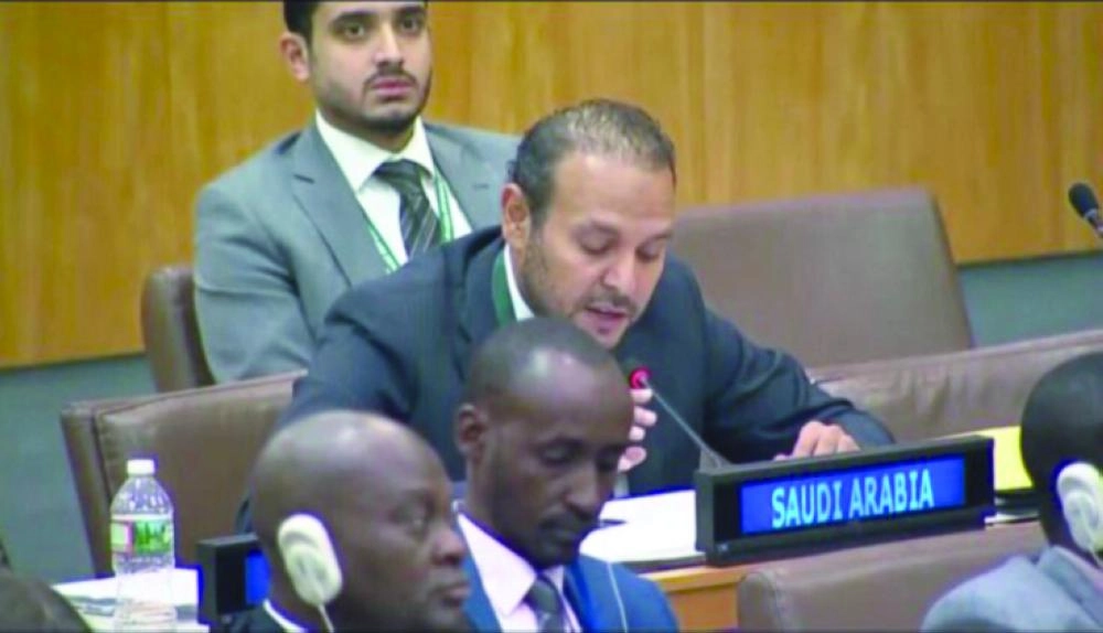 المنزلاوي متحدثا في الأمم المتحدة (وزارة الخارجية)