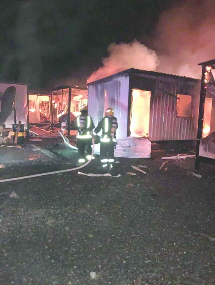 نيران تندلع في المجمع السكني بقرية في نجران (واس)