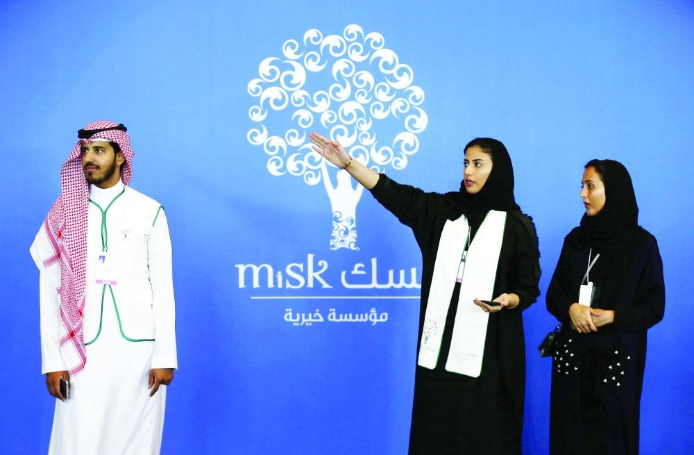 






مشاركون خلال تدشين منتدى مسك العالمي في الرياض أمس                                  (رويترز)