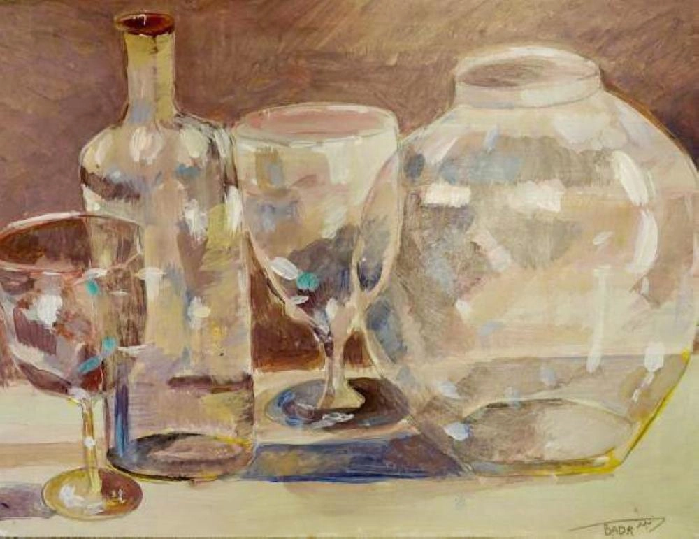 لوحة رباني في المعرض (إنديبندنت البريطانية)