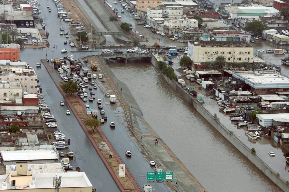 سد حي الروابي جنوب جدة