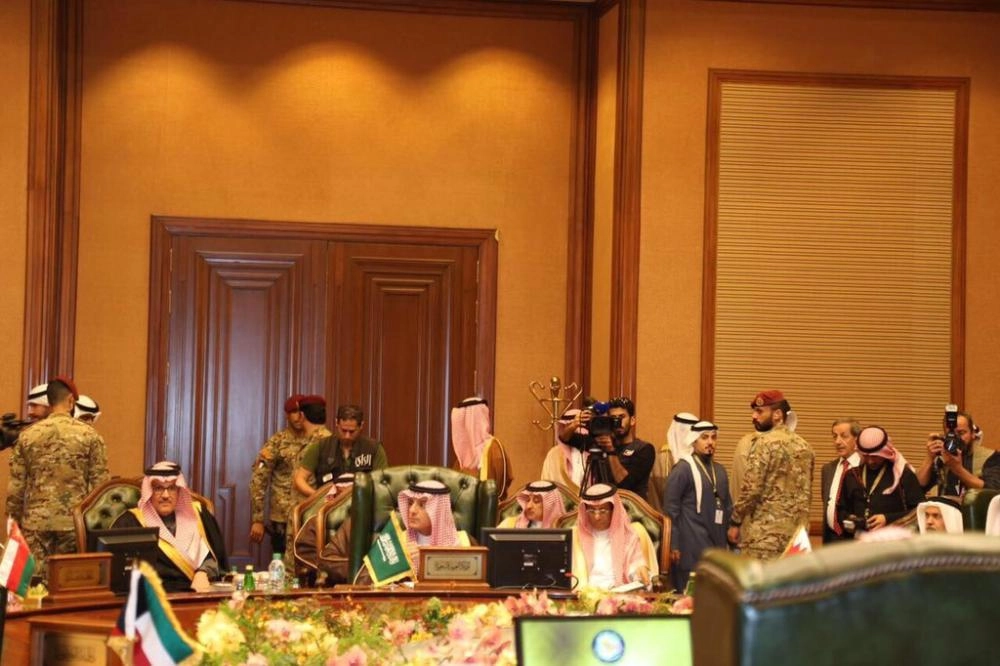 الجبير خلال اجتماع المجلس الوزاري التحضيري للقمة الخليجية ( تويتر الخارجية)