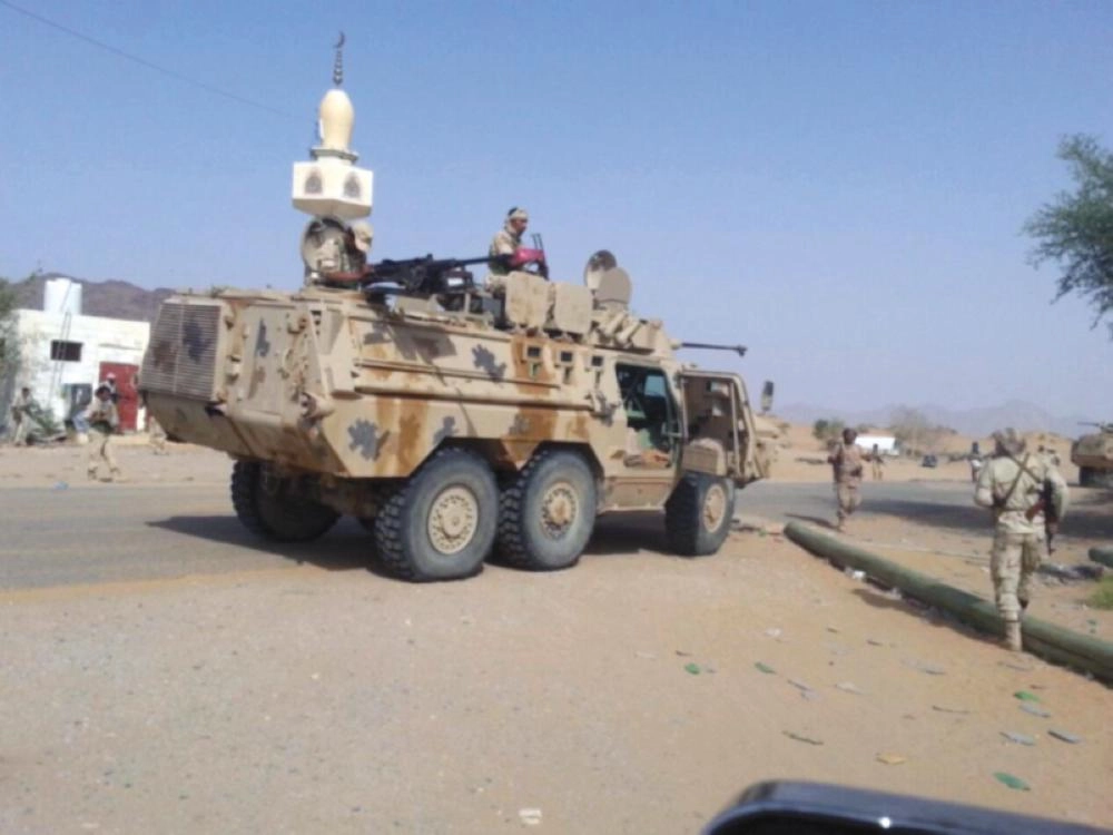 آليات الجيش اليمني في بيحان (تويتر)