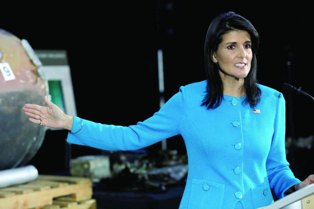 






نيكي هايلي تستعرض أدلة تورط إيران بدعم الحوثيين أخيرا