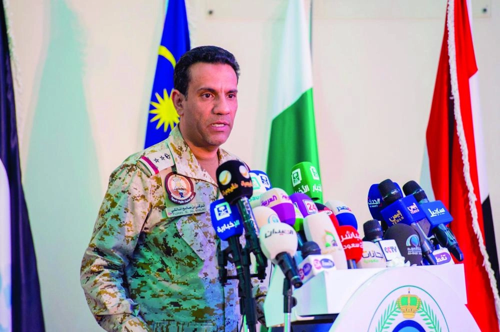 محمد آل جابر وتركي المالكي خلال المؤتمر                                     (واس)