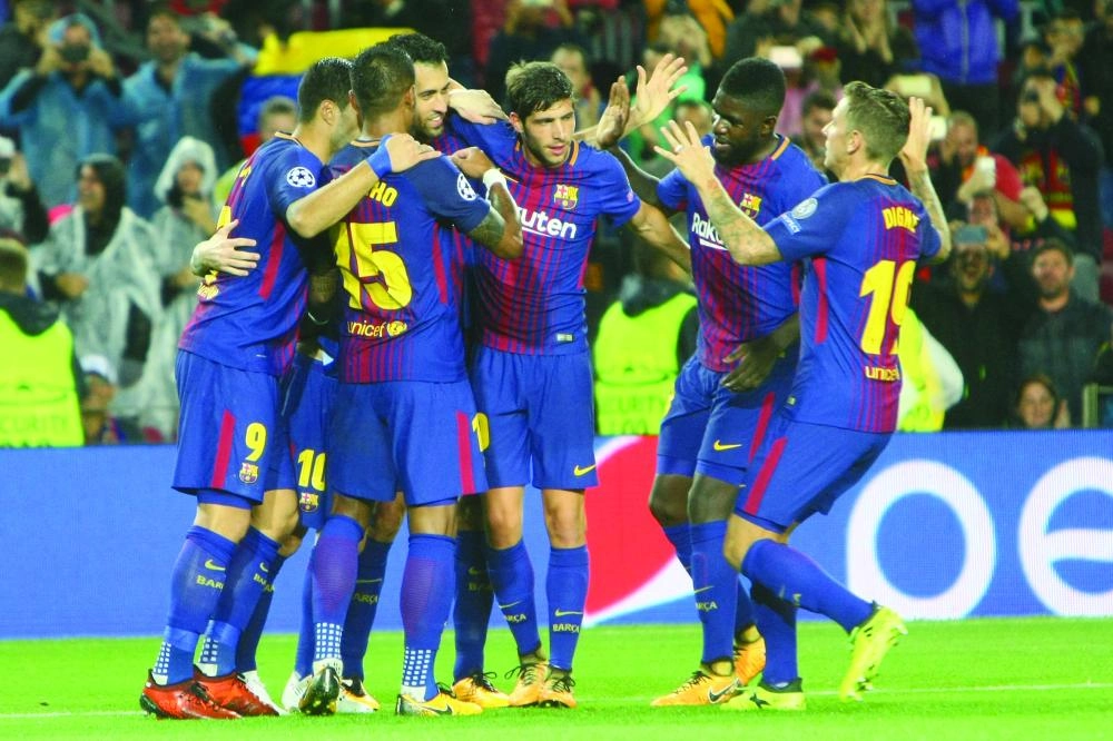 






فرحة سابقة لبرشلونة                                            (د ب أ)