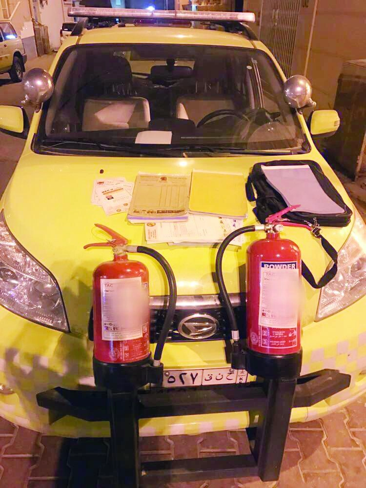 إحدى وسائل السلامة المخالفة من العمالة (مكة)