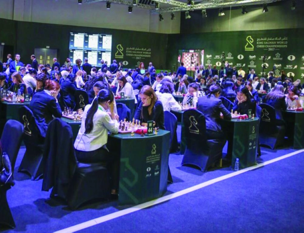 بحث السيدات عن لقب الشطرنج الخاطف                                           (هيئة الرياضة)