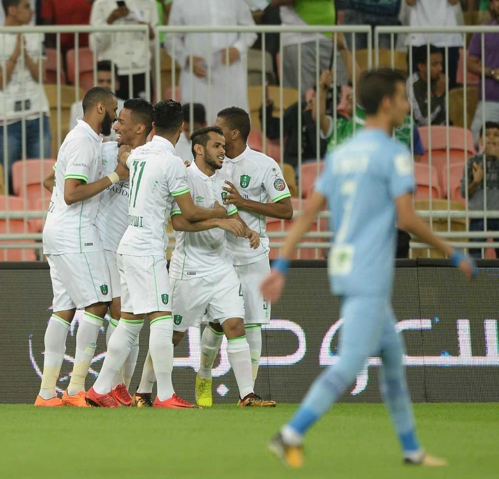 فرحة الأهلي بالفوز على الباطن اليوم (ياسر بخش)