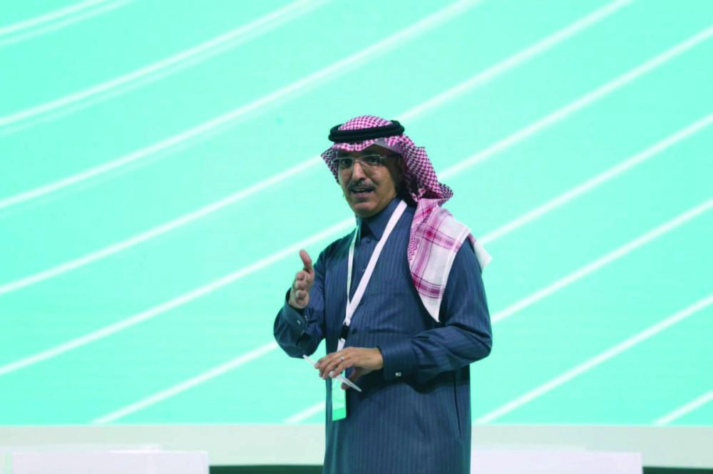 الجدعان متحدثا في المناسبة (تويتر)