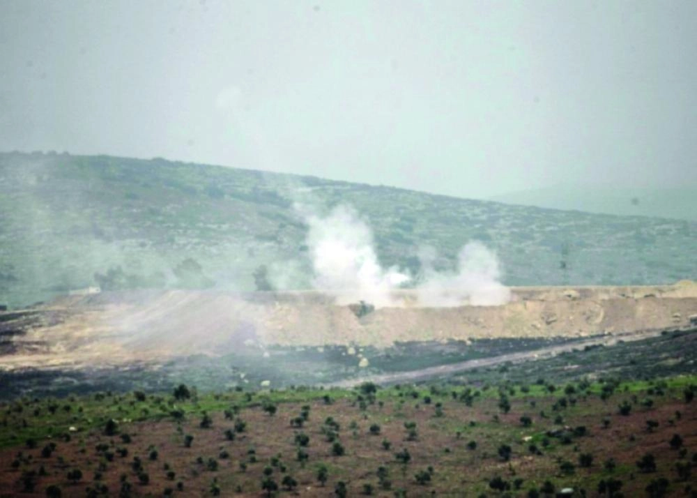 






آثار قصف المدفعية التركية خلال العملية             (تويتر)