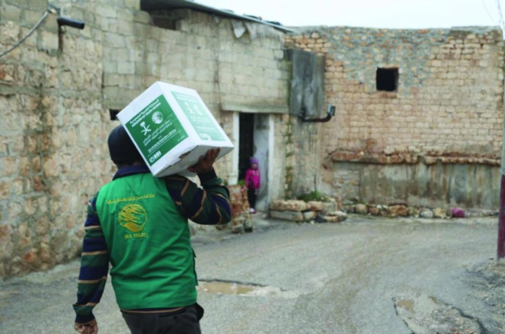 مساعدات من مركز الملك سلمان للنازحين السوريين (واس)