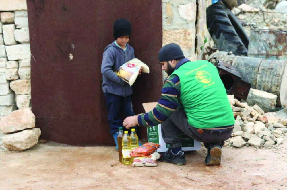 مساعدات من مركز الملك سلمان للنازحين السوريين (واس)