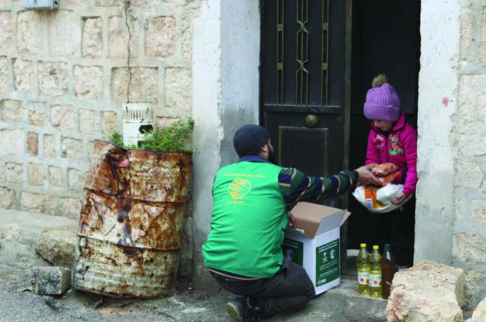 مساعدات من مركز الملك سلمان للنازحين السوريين (واس)