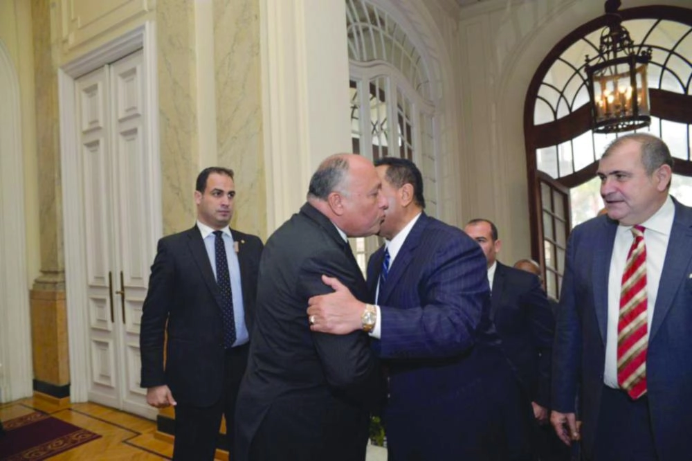 






وزيرا خارجية مصر والسودان قبل الاجتماع            (تويتر)