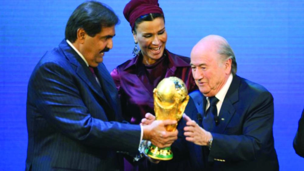 






لحظة إعلان فوز قطر بتنظيم مونديال 2022                                                                          (الانترنت)