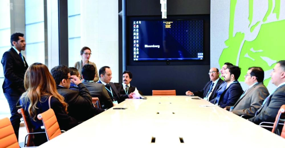 الوفد خلال زيارة بلومبيرغ (واس)