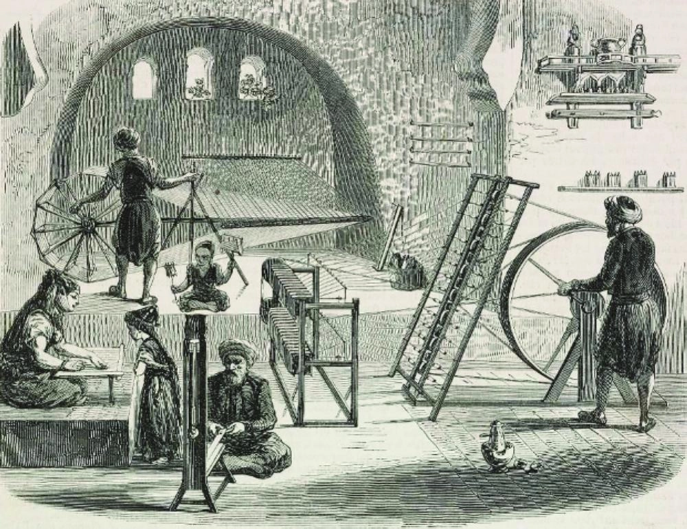 النسج عام 1852