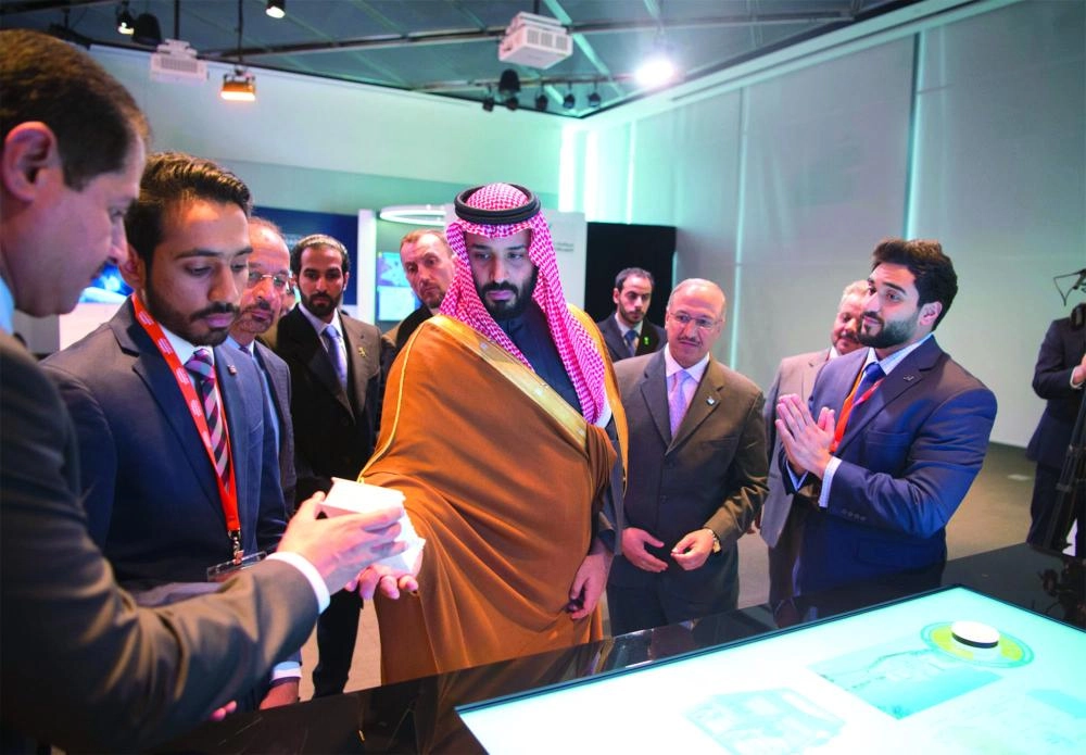 من زيارة ولي العهد لمعهد ماساتشوستس (مكة)