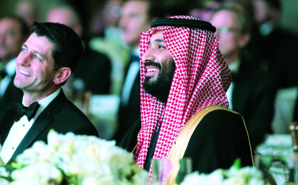 ولي العهد ورئيس مجلس النواب الأمريكي بول راين  