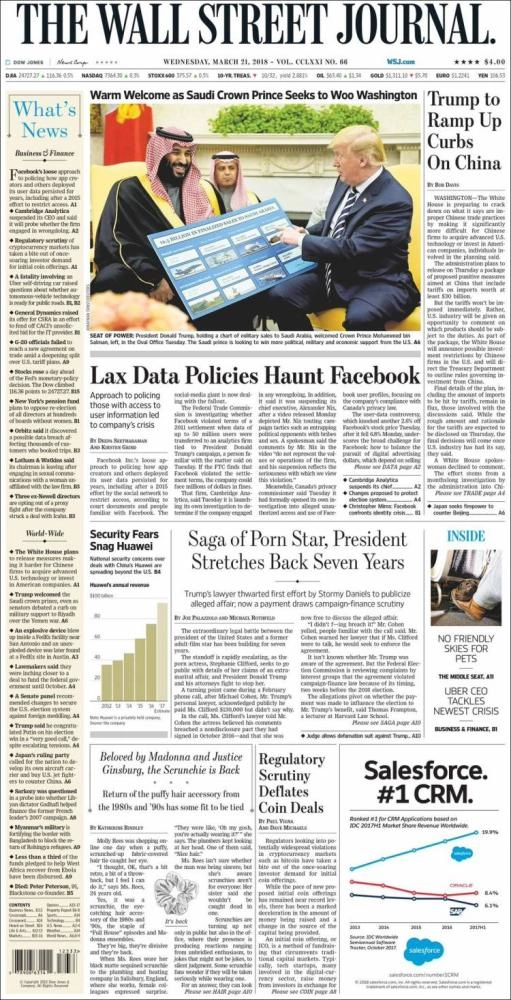 صورة الأمير وترامب في الغلاف