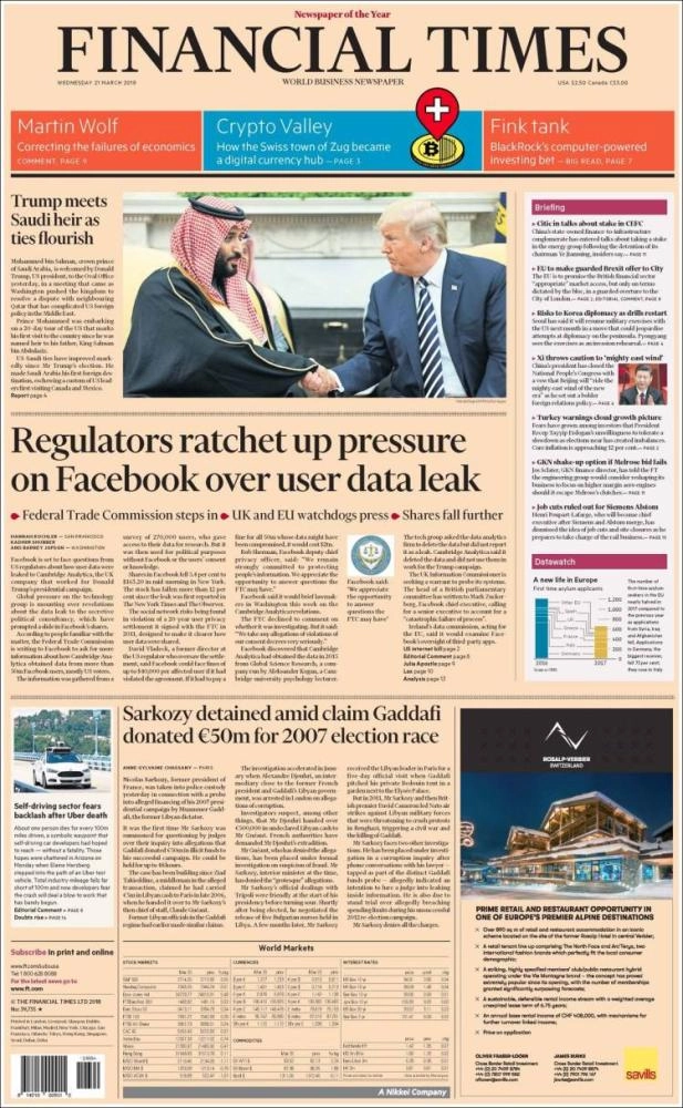 صورة الأمير وترامب في الغلاف