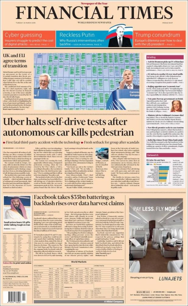 صورة الأمير في غلاف الصحيفة