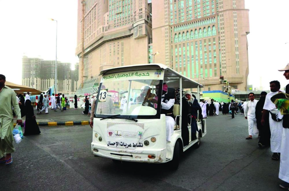  من عربات القولف المخصصة لإيصال ضيوف الرحمن    (واس) 