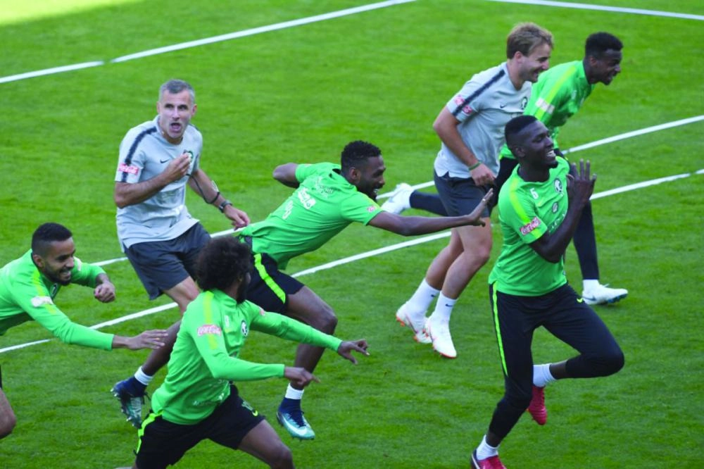 حصة لياقية ترفيهية للأخضر (الاتحاد السعودي)