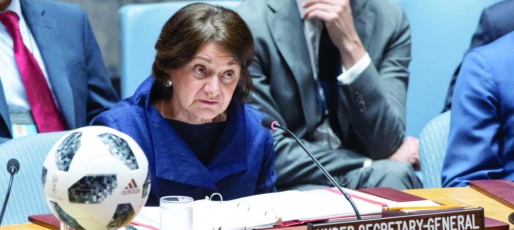 






روز ماري متحدثة أمام مجلس الأمن            (الأمم المتحدة)