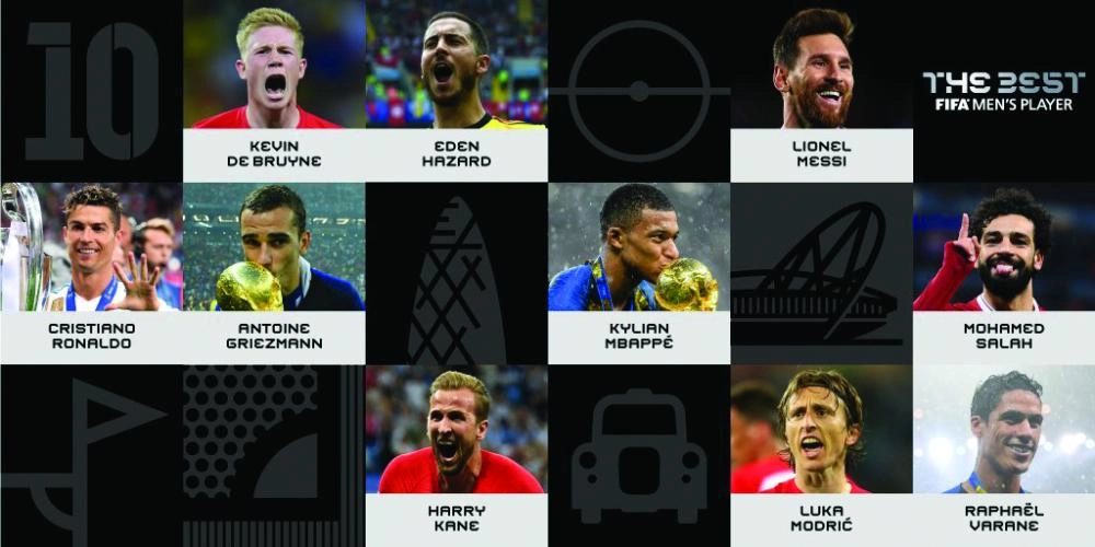 






مدربون ولاعبون مرشحون لجوائز الأفضل في 2018                                                                                                                        (فيفا)