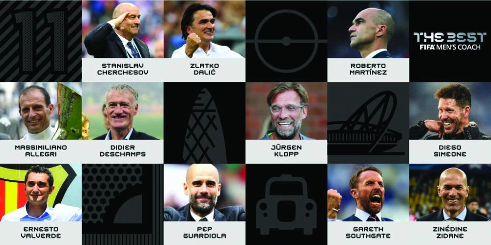 المرشحون لأفضل مدرب