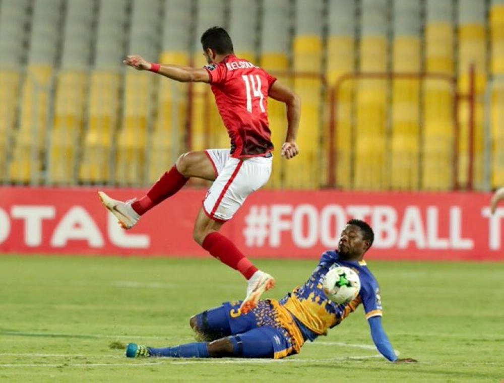 






من مباراة الأهلي المصري وتاونشيب رولرز                                           (تويتر)