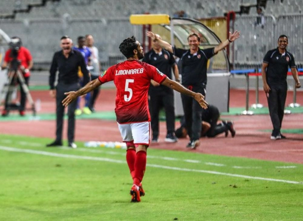 إسلام محارب يحتفل بتسجيل هدف