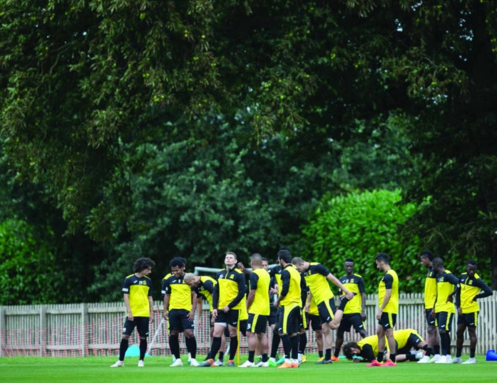 استعدادات الاتحاد لمواجهة السوبر (تويتر نادي الاتحاد)