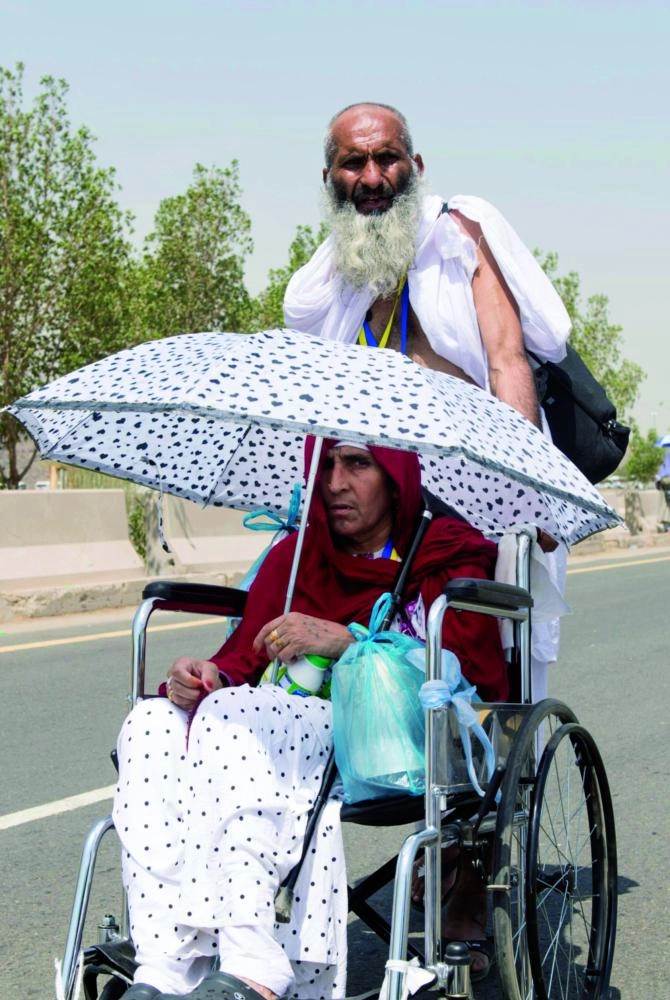 حاجان مسنان في عرفات