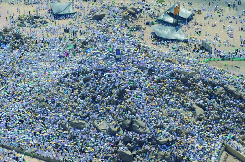 ضيوف الرحمن في صعيد عرفات (واس)  