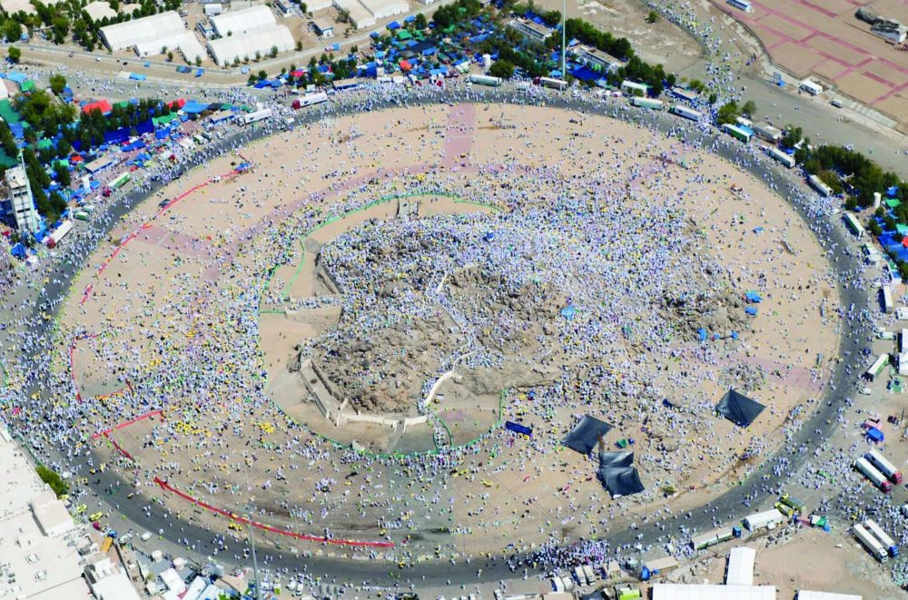 ضيوف الرحمن في صعيد عرفات (واس)