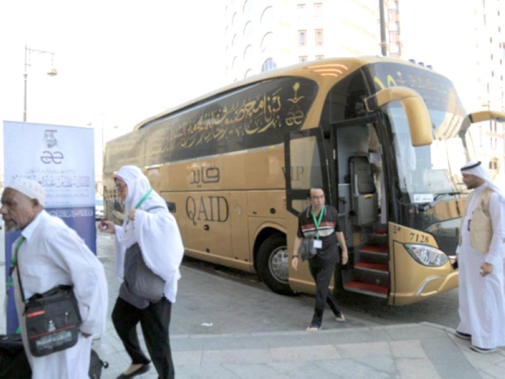 من وصول الحجاج إلى المدينة المنورة                             (واس)