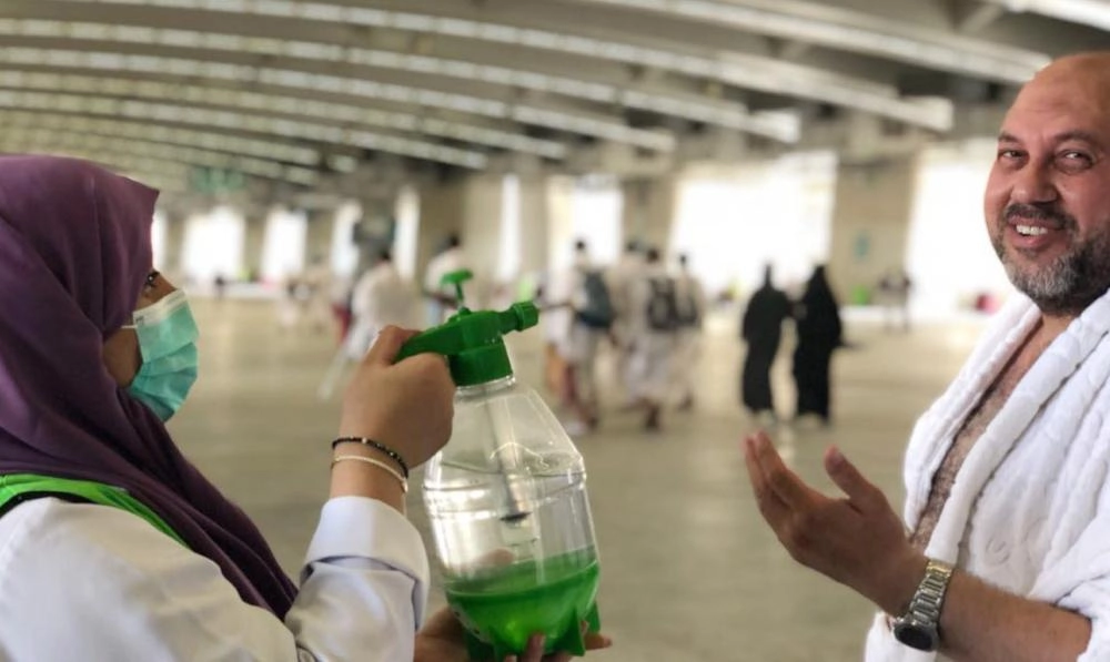 من أعمال الفرق التطوعية الصحية في الحج   