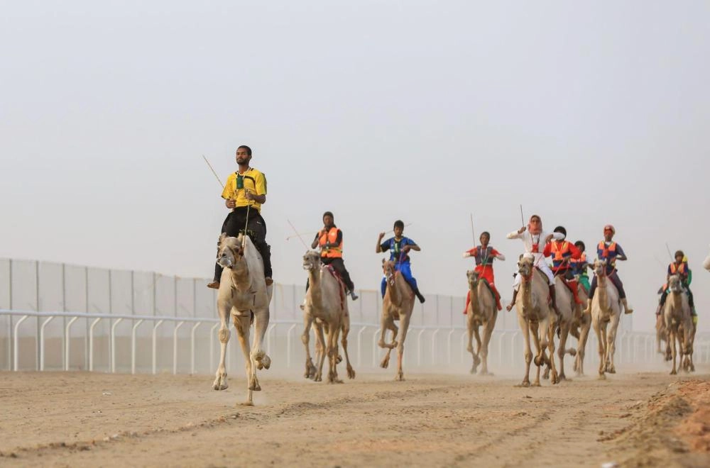 






من منافسات ماراثون الهجن                          (واس) 